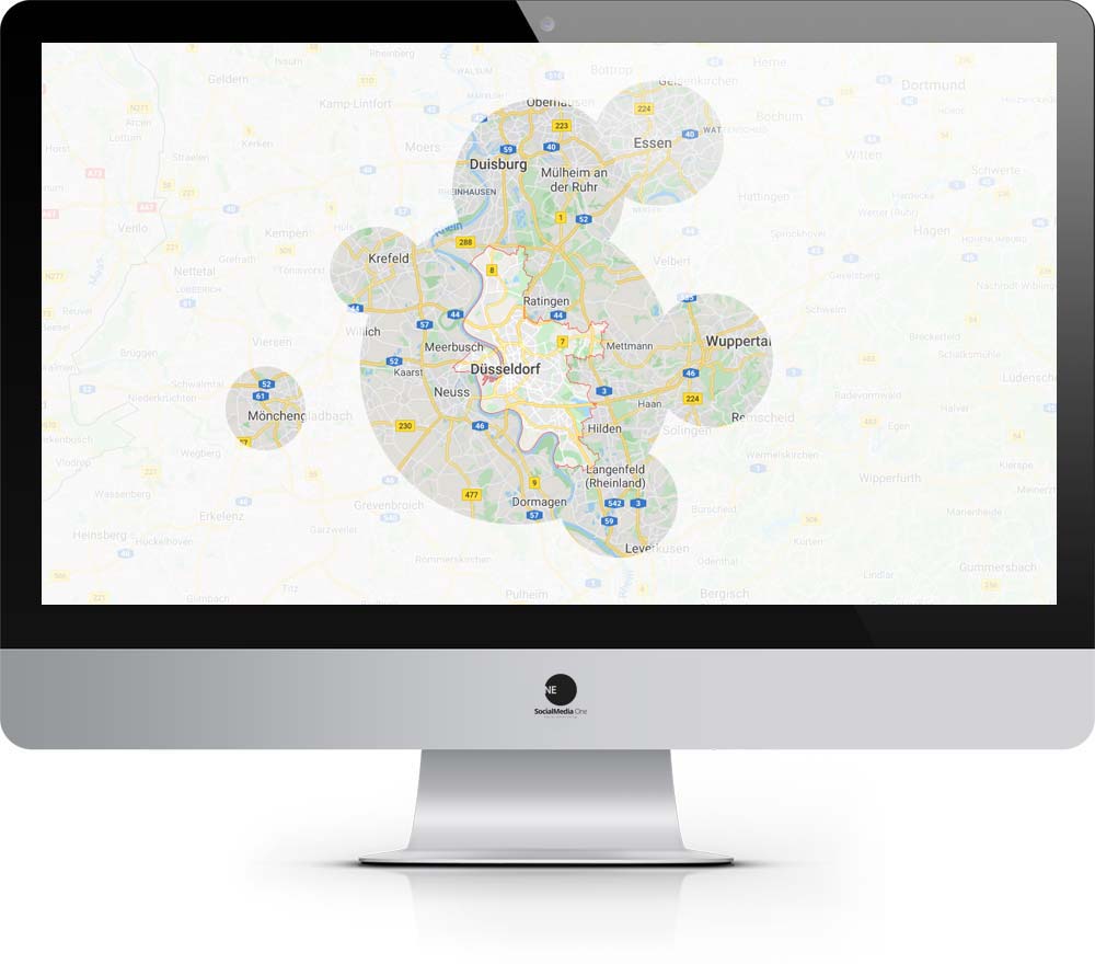 spotify-ads-gegen-radio-werbung-agentur-bildschirm-auswertung-kpi-stream-podcast socia ads agentur facebook youtube instagram best practice werbeanzeige lokales targeting zielgruppen nach stadt filtern imac bildschirm