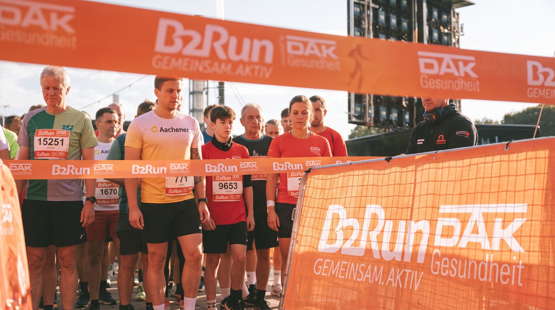 Business-Lauf Start im Stadion
