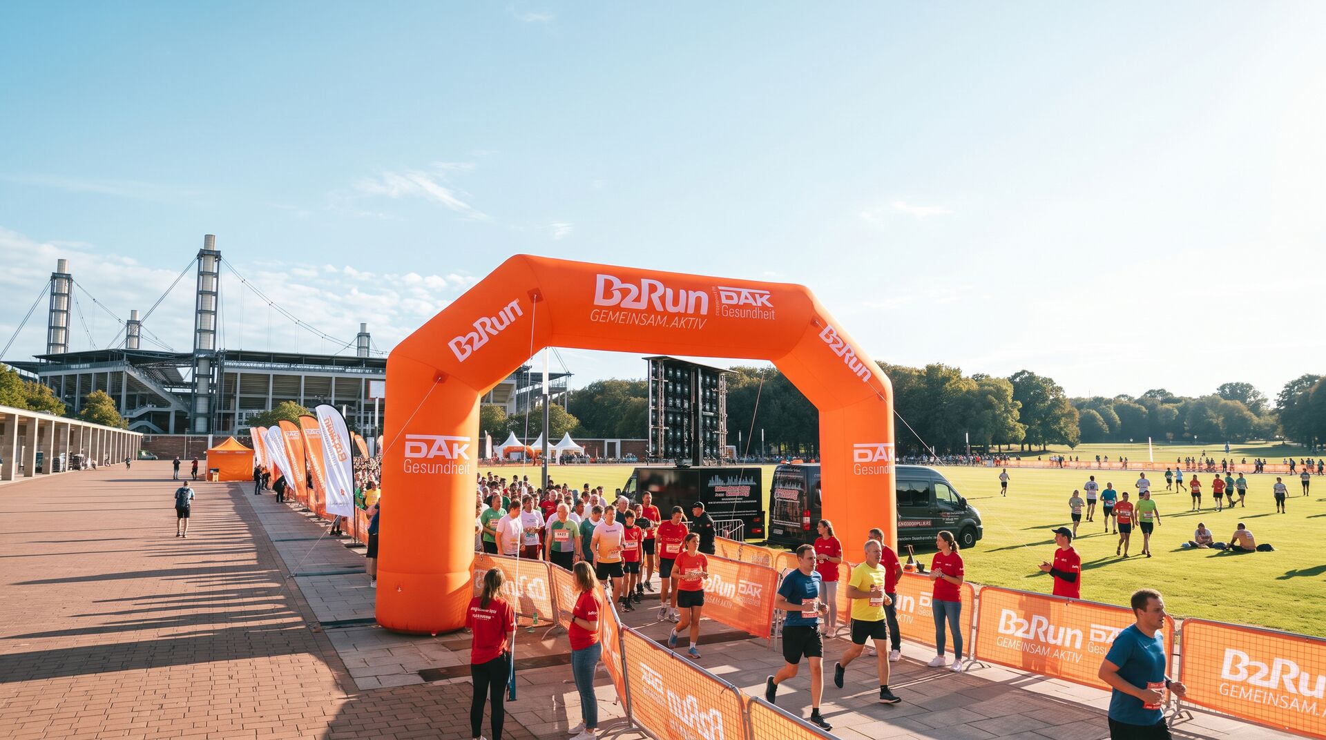 XXL Aufblas-Startbogen Vorplatz Business-Lauf