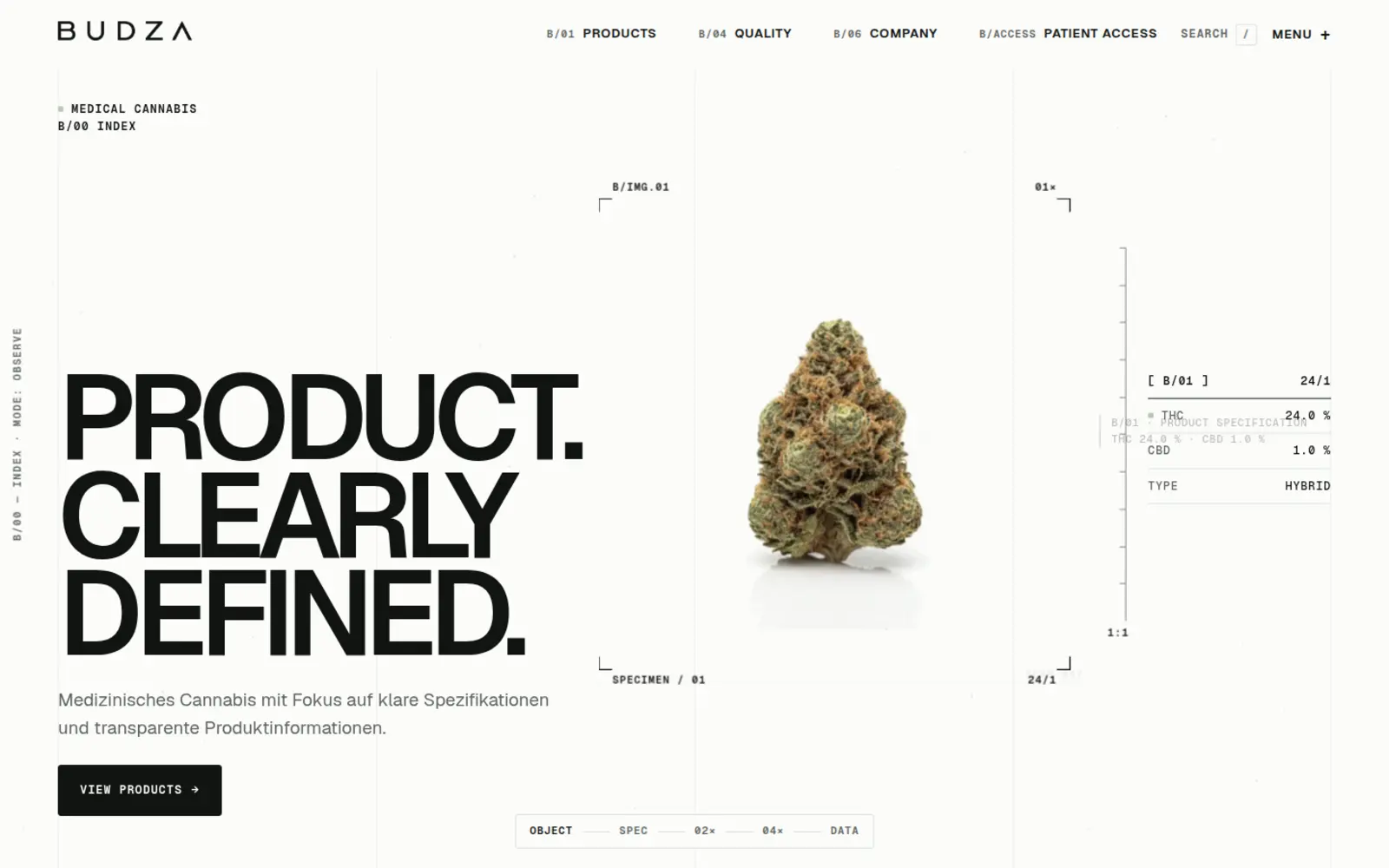 BUDZA — Branding & Website für eine Medizinalcannabis-Marke, Kampagnenmotiv