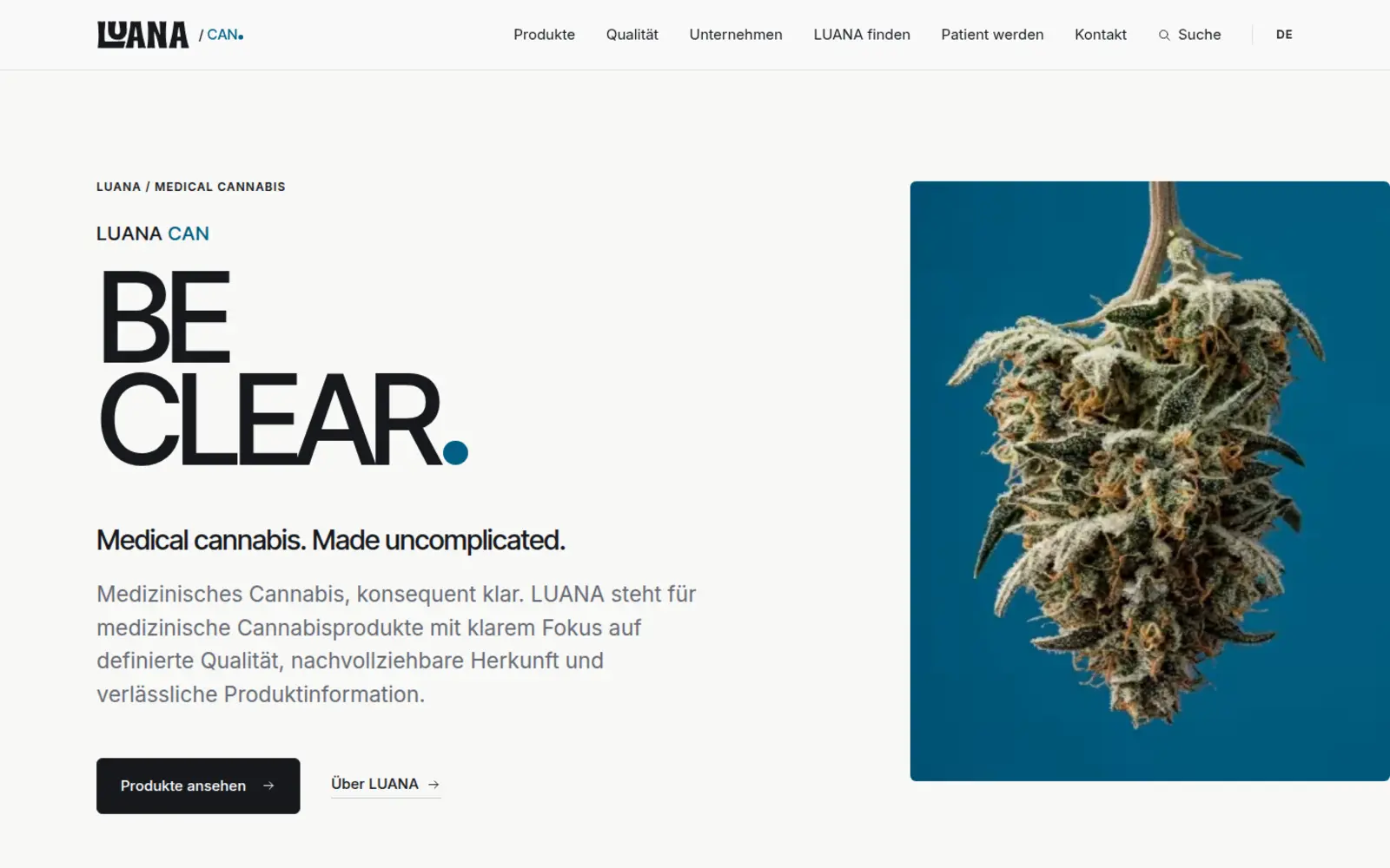 BUDZA — Branding & Website für eine Medizinalcannabis-Marke, Kampagnenmotiv