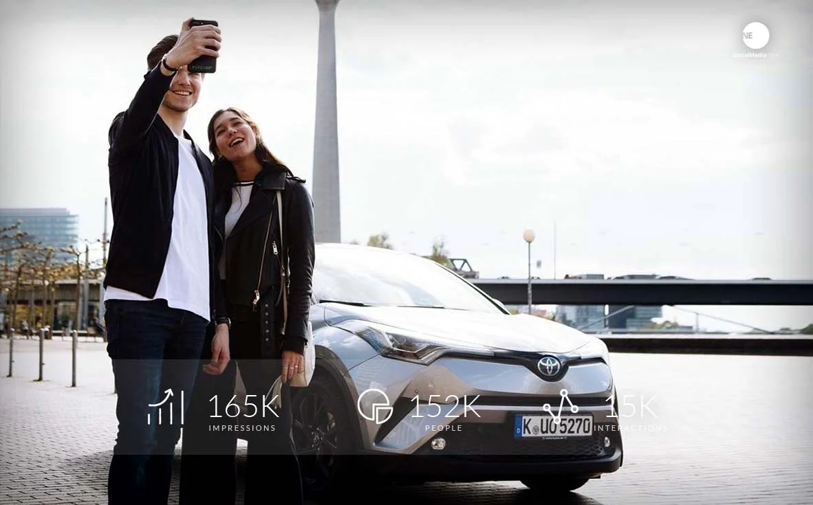 Toyota — Influencer-Probefahrt: 165K Impressions, Kampagnenmotiv